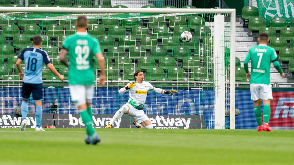 Stand einige Male im Weg und verhinderte so mögliche Führungstore von Werder Bremen: Yann Sommer.