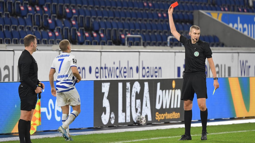 Sah in der 59. Spielminute Gelb-Rot: Lukas Scepanik.