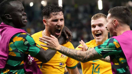 Australien feiert dank Mathew Leckie den Achtelfinaleinzug.