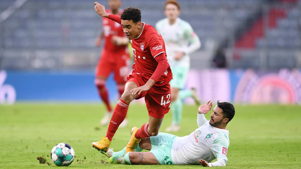 Kein leichter Stand gegen Werder: Jamal Musiala.