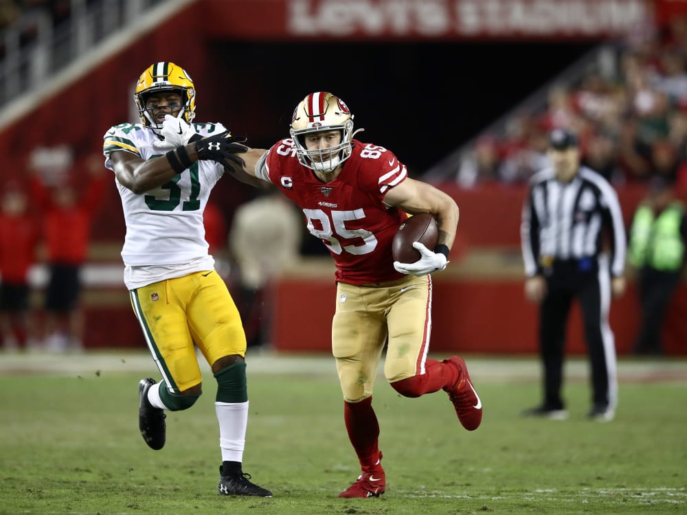 Nfl George Kittle Fehlt Im Training Der San Francisco 49ers Kicker Green bay packers houston texans indianapolis colts jacksonville jaguars kansas city chiefs las vegas raiders los angeles chargers los angeles rams miami dolphins minnesota vikings new england patriots.