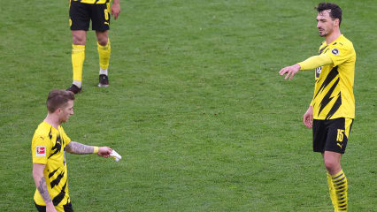 Noch nicht wieder im Mannschaftstraining des BVB: Kapitän Marco Reus (links) und Mats Hummels.