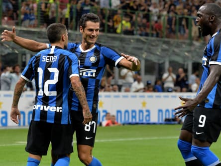 Stefano Sensi (links), Antonio Candreva (Mitte) und Romelu Lukaku