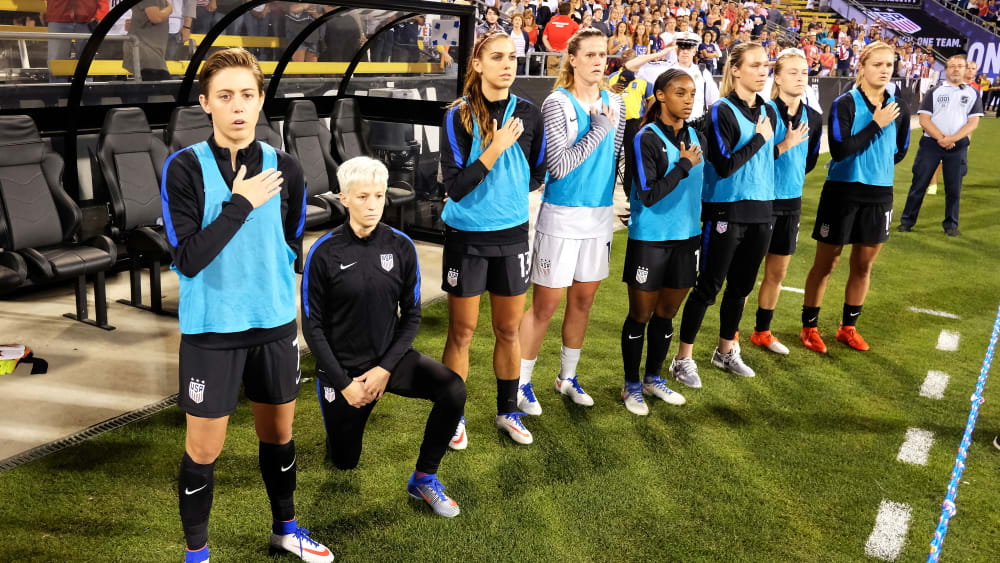 Die Vielen Facetten Der Megan Rapinoe Angreiferin Anfuhrerin Aktivistin Frauen Fussball Kicker