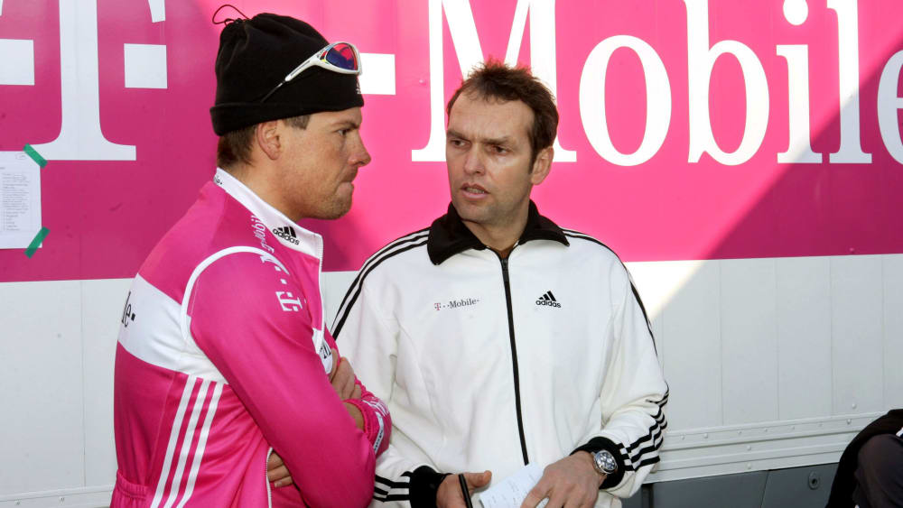 War früher dick im Geschäft: Olaf Ludwig (mit Jan Ullrich).