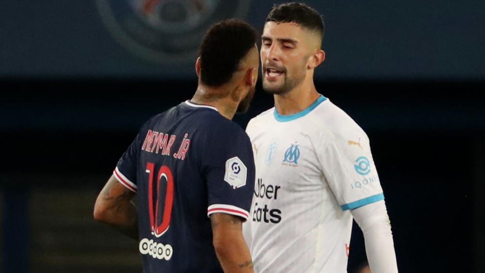 Werden keine Freunde mehr: Neymar und Marseilles Alvaro.