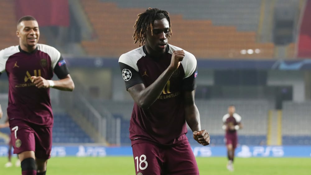 Brachte PSG mit seinen Treffern den Sieg: Moise Kean (vorne).