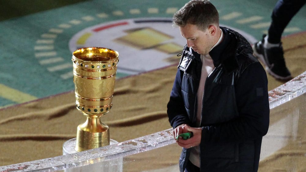 In vergangenen Pokalfinale mit Leipzig zweiter Sieger: Julian Nagelsmann nimmt jetzt mit dem FC Bayern einen neuen Anlauf.