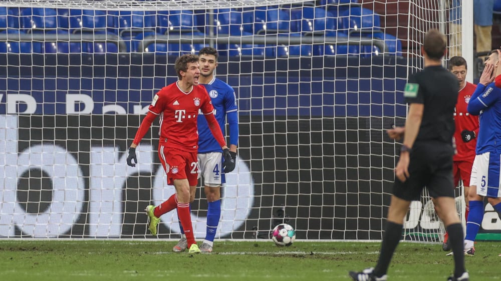 Urschrei: Thomas Müller (l.) bejubelt sein soeben erzieltes 1:0.