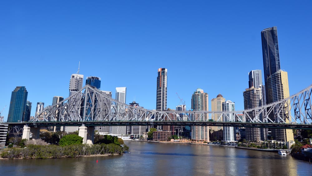 Skyline von Brisbane.