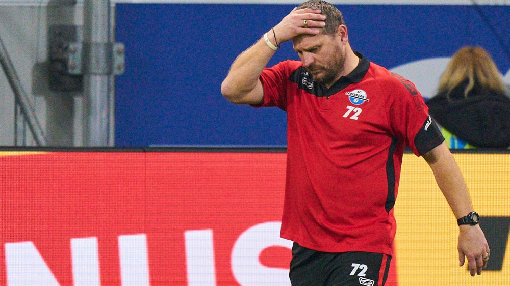 Macht Fehlschütze Klaus Gjasula keinen Vorwurf: Paderborns Trainer Steffen Baumgart.
