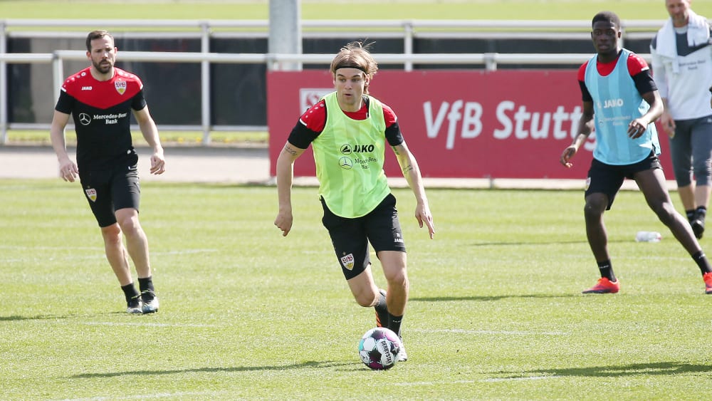 Nach Kniebeschwerden wieder voll im Mannschaftstraining: Borna Sosa.