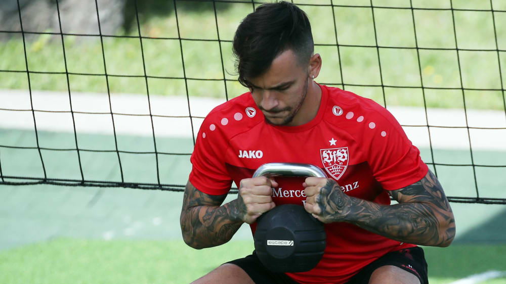 Trainiert individuell: Stuttgarts Stürmer Anastasios Donis.