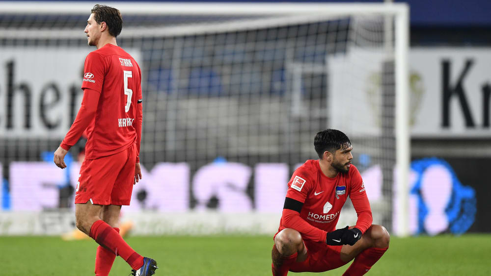 Bedient nach schwacher Leistung: Niklas Stark (li.) und Omar Alderete.