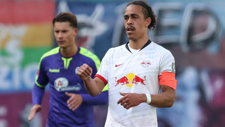 Leipzigs Stürmer Yussuf Poulsen