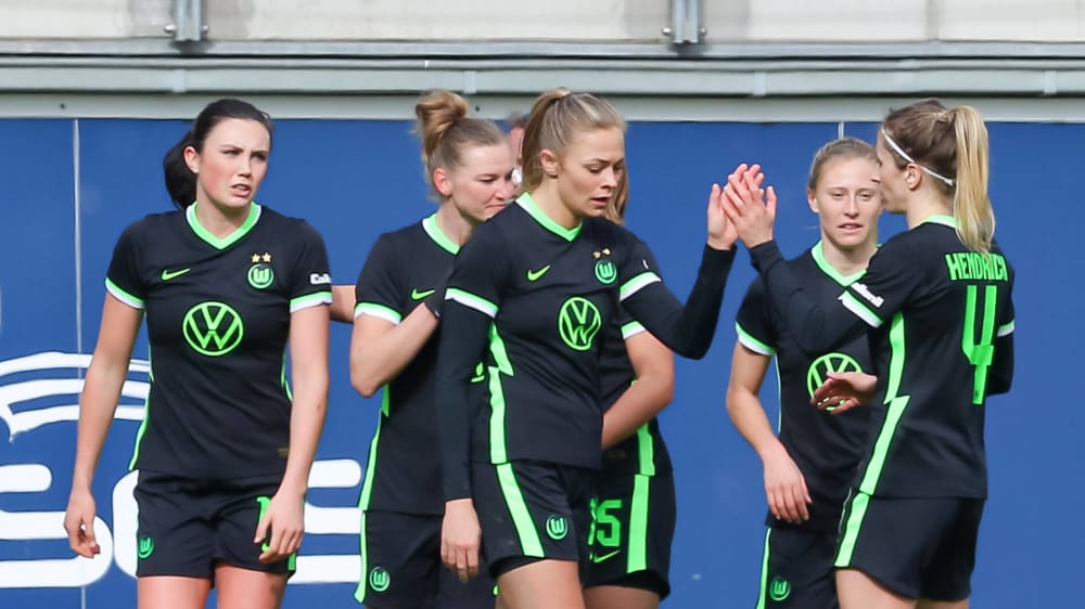 Klare Sache und viel Grund zum Jubel: Die Wolfsburgerinnen dominierten die Partie und siegten klar gegen Werder Bremen.