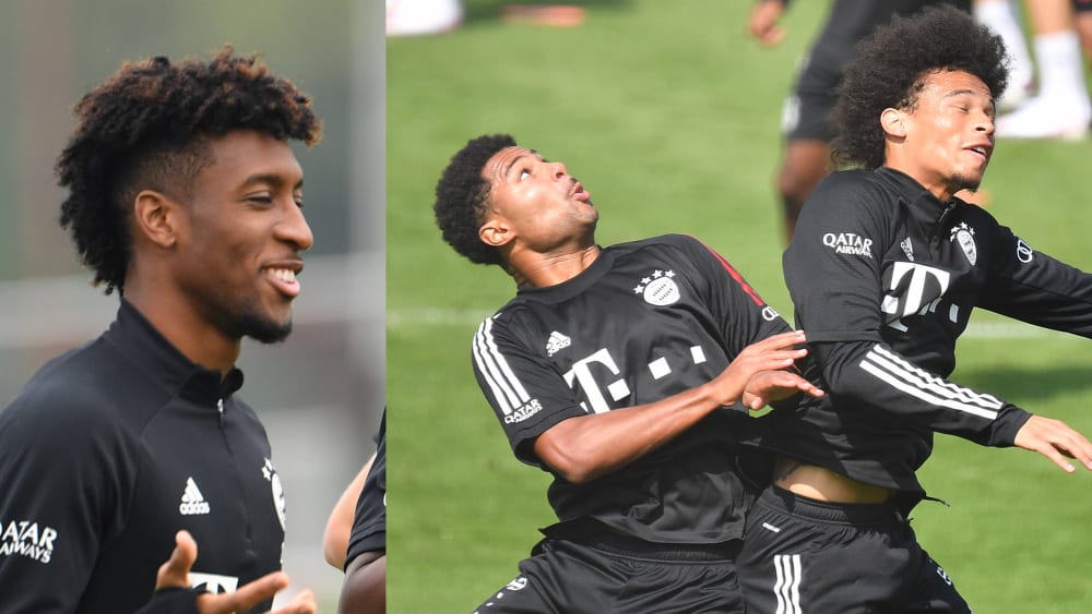 Kingsley Coman, Serge Gnabry und Leroy Sané
