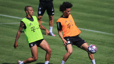 Dass Thiago und Leroy Sané gemeinsam in der Bundesliga spielen werden, ist unwahrscheinlich - der Spanier will Bayern verlassen.
