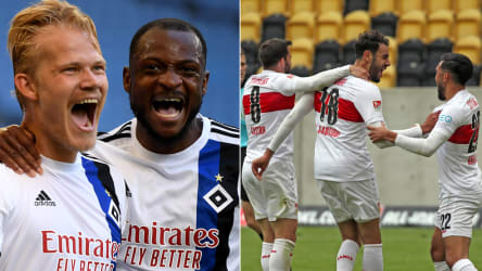 Jubel beim Hamburger SV und dem VfB Stuttgart.