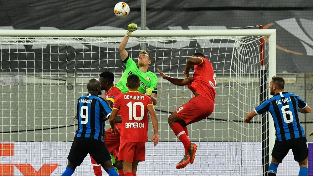 Leverkusens Keeper Lukas Hradecky machte ein starkes Spiel.