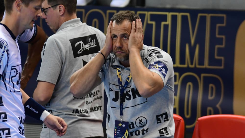 Au Backe: Flensburgs Trainer Maik Machulla.