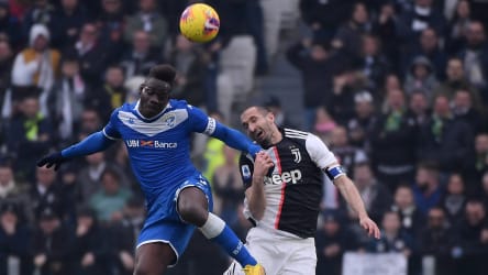 Mario Balotelli (Brescia Calcio) und Giorgio Chiellini (Juventus) sind Profis aus der Serie A.