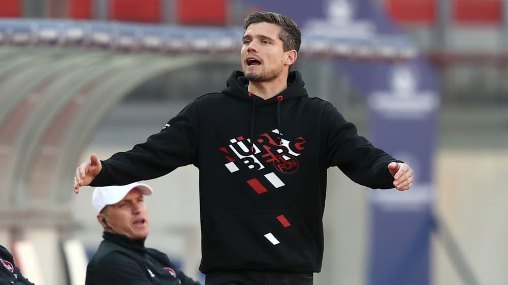 Wollte mehr als einen Zähler gegen Kiel: Nürnbergs Trainer Robert Klauß.