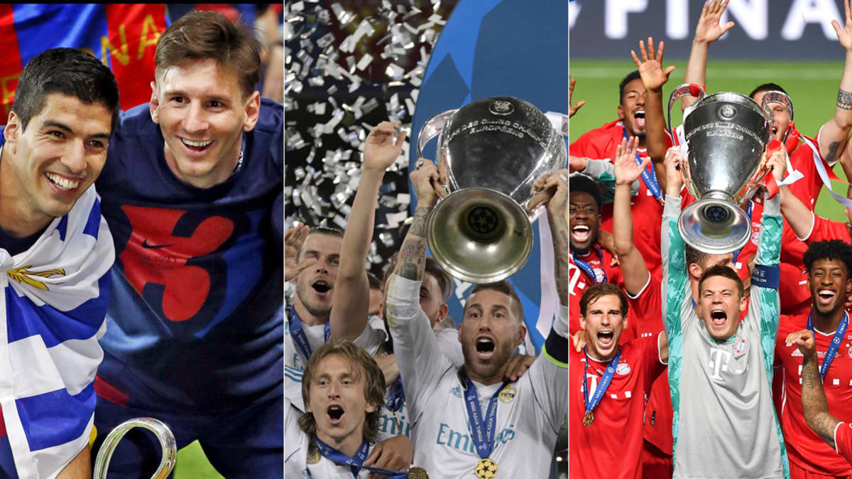 Bayern und Barça jagen Real Die ewige ChampionsLeagueTabelle Champions League