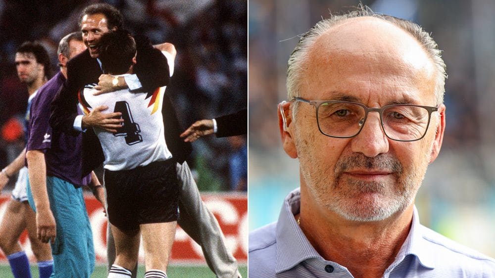 Gemeinsam zum Titel: Jürgen Kohler gewann mit Franz Beckenbauer das WM-Finale 1990.
