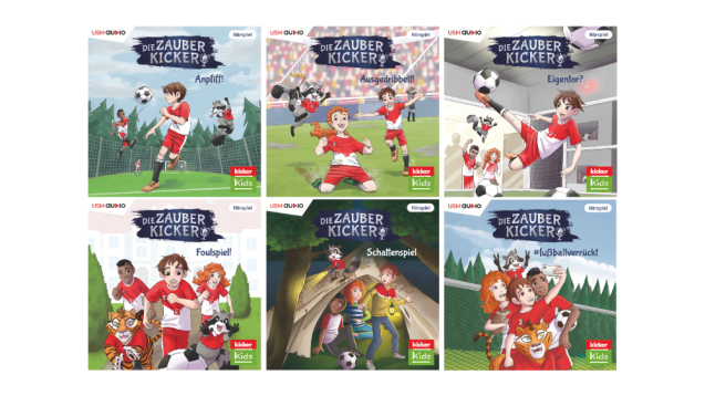 Die ersten sechs Folgen der Kinder-Buchreihe über die Zauberkicker gibt es jetzt auch als Hörspiel.