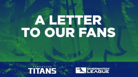 Vancouver Titans kündigen die Entlassung eines ganzen Rosters via Twitter an.