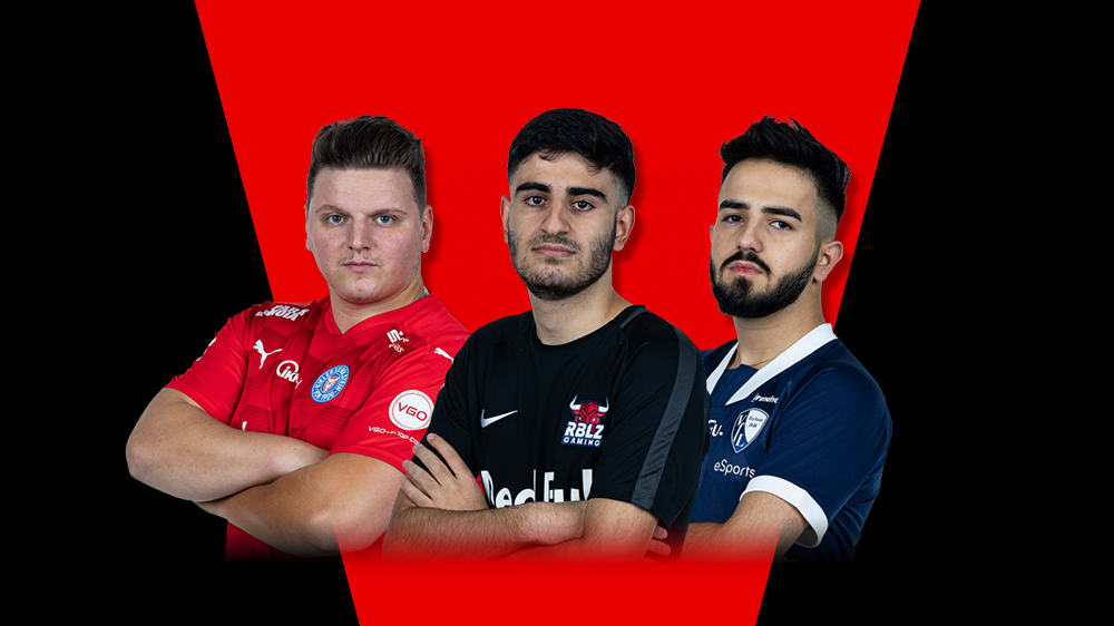 Kein Spieler in der Club Championship trifft so oft wie 'Cihat6161', 'RBLZ_UMUT' und 'PredatorFIFA' (v.l.n.r.).