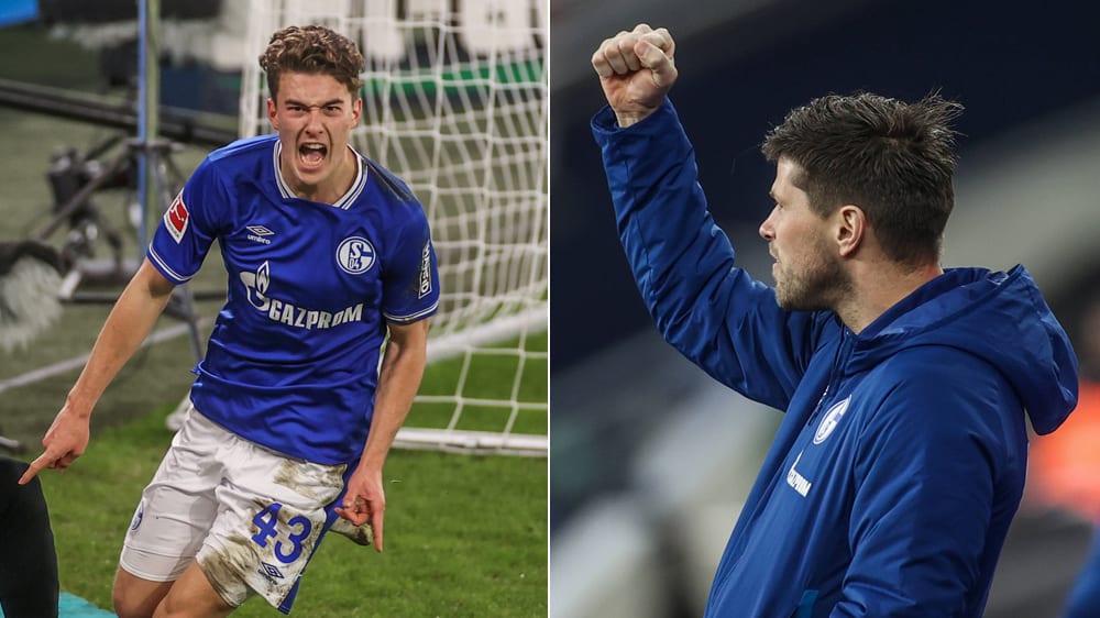 Youngster und Routinier: Matthew Hoppe und Klaas Jan Huntelaar.