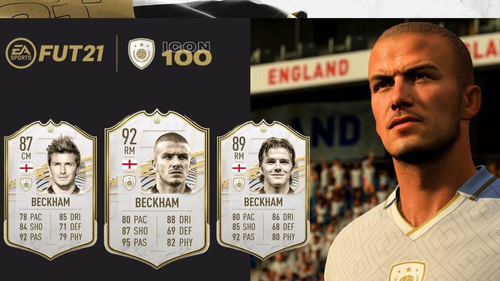 FIFA 21 Ultimate Team Werte der neuen Icon David Beckham
