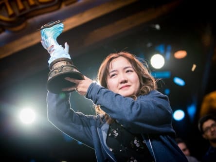 Moment des Glücks: Liooon triumphiert bei der Blizzcon.