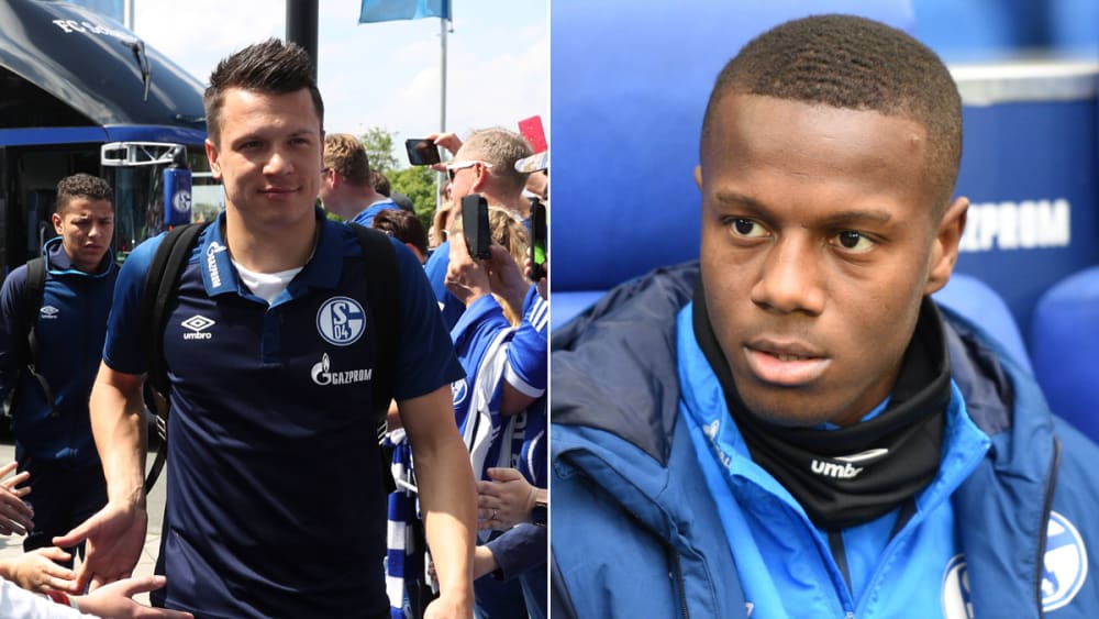 Wohl ohne Zukunft bei S04: Yevhen Konoplyanka (l.) und Hamza Mendyl.