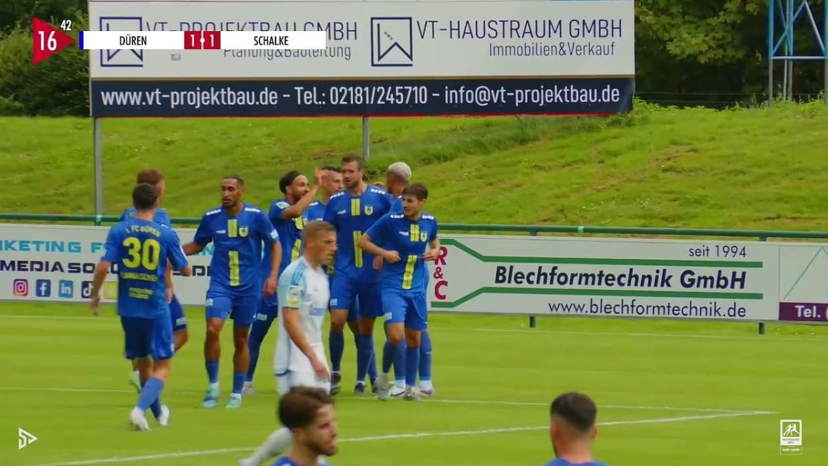 Lasogga trifft für Königsblau Schalke II holt einen Punkt in Düren Regionalliga West - Highlights by Sporttotal Video