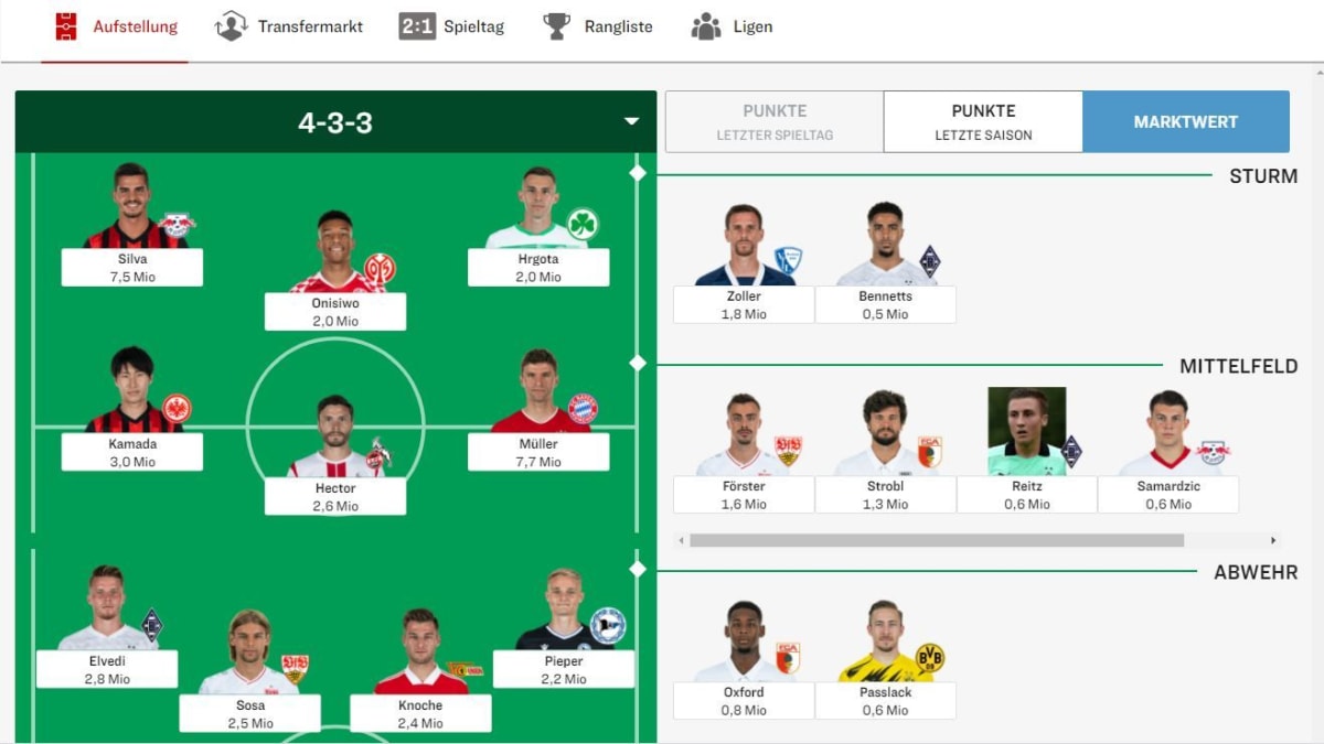kickerManagerspiel für die Bundesliga startet! kicker