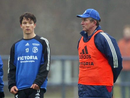 Alexander Baumjohann, Jupp Heynckes in gemeinsamen Zeiten auf Schalke.