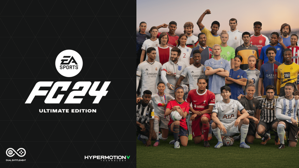 Zahlreiche Icons, einige Frauen und ein möglicher neuer Cover-Star: Das ist die Front der EA SPORTS FC 24 Ultimate Edition.