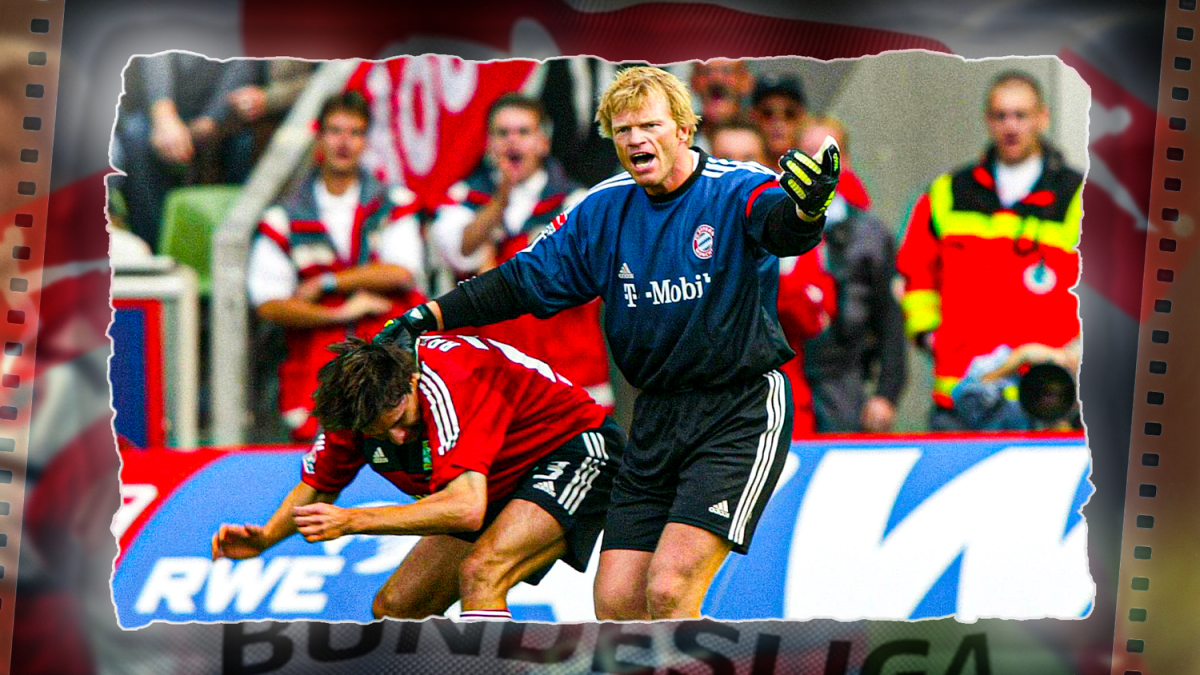 When Kahn grabbed Brdaric - | and only the Leverkusen player was sent off