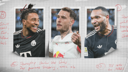 Michael Olise, David Raum und Jonathan Tah