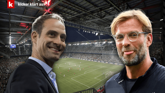 Oliver Mintzlaff (li.) und Jürgen Klopp