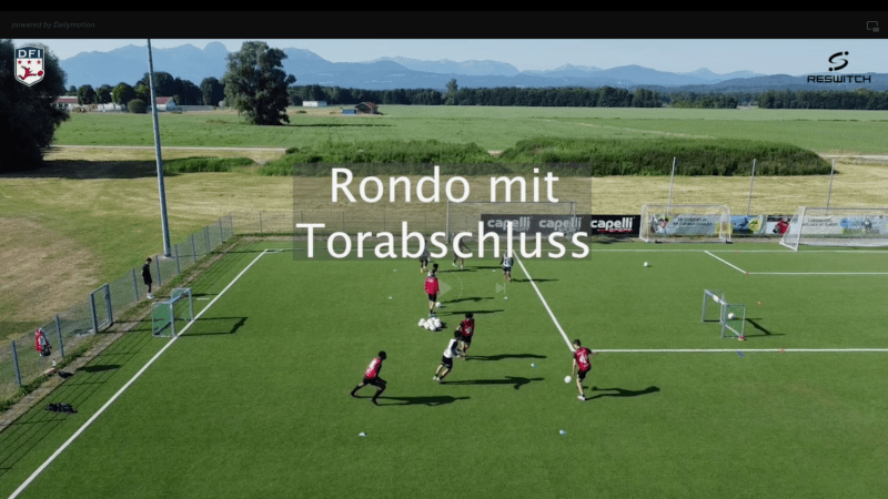 Übung des Monats: Rondo mit Torabschluss