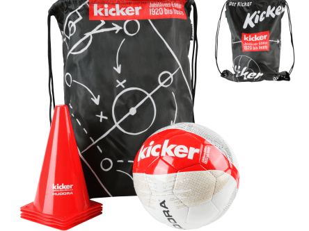 HUDORA 71713 00 Fussball Set Kicker Edition Matchplan