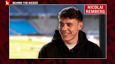 Behind the kicker