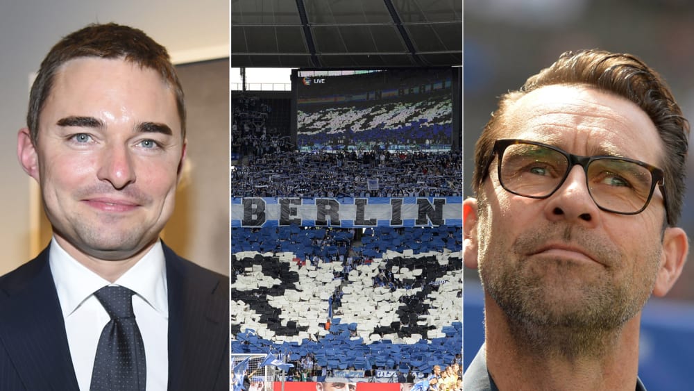 Hertha steht vor einer spannenden Zukunft - links Lars Windhorst, rechts Michael Preetz.