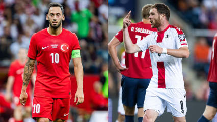 Bei der EURO 2024 aber auch beim Karlsruher SC keine Unbekannten: Hakan Calhanoglu (li.) und Budu Zivzivadze.