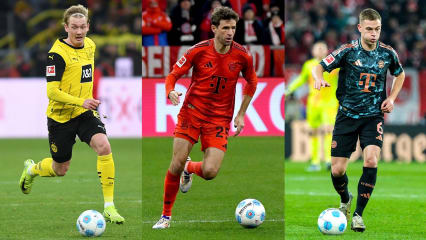 Während Thomas Müller ganz oben steht, ist Julian Brandt kurz davor, mit Zé Roberto gleichzuziehen. Die besten Vorlagengeber der Bundesliga-Geschichte seit Erfassung der Vorlagen zur Saison 1988/89.