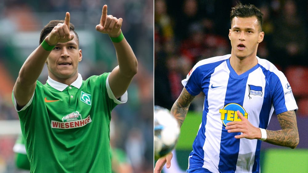 Bald wieder im Werder-Trikot: Davie Selke (links im Mai 2015).